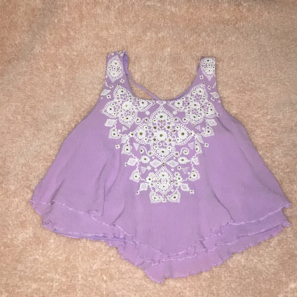Purlple knitworks girls blouse